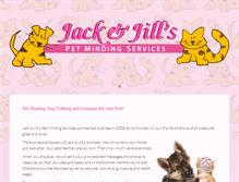 Tablet Screenshot of jackandjills.com.au